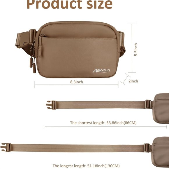 Compact Water-Resistant Crossbody Waist Bag for Women – Adjustable & Lightweight - Picture 5 of 6